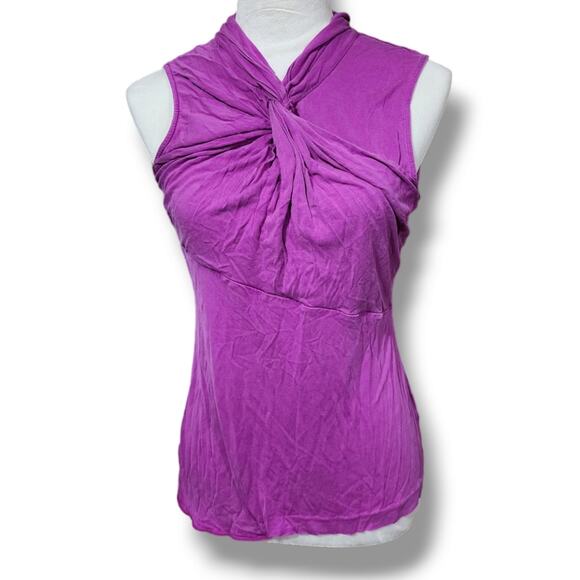 Banana Republic Silk Twist Knot Front Sleeveless Blouse - Picture 1 of 4